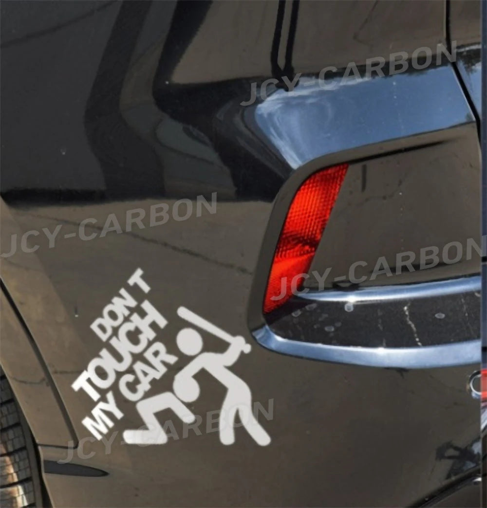 "Don't Touch My Car" Reflective Sticker Decal