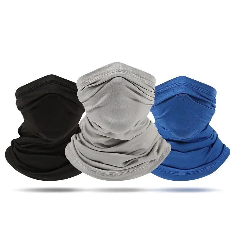 Outdoor Ice Silk Sun Protection Bib Spring and Summer Motorcycle Neck Cover Sports Magic Bandana Riding Mask Full Face