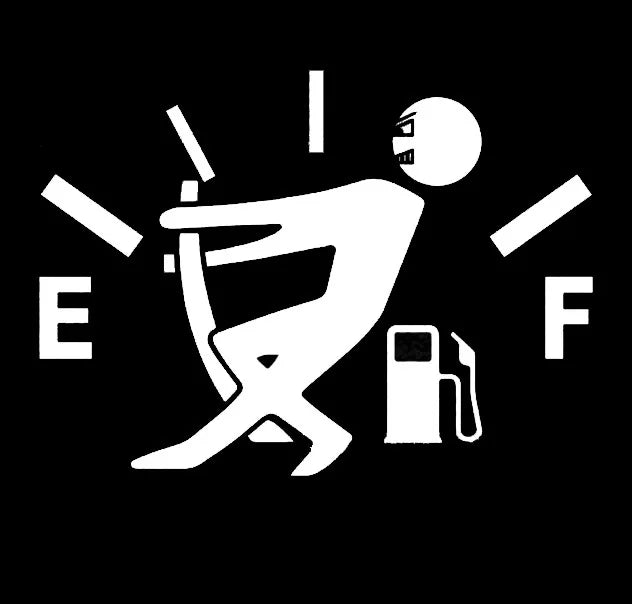 Funny Fuel Gauge Vinyl Decal Sticker for Car