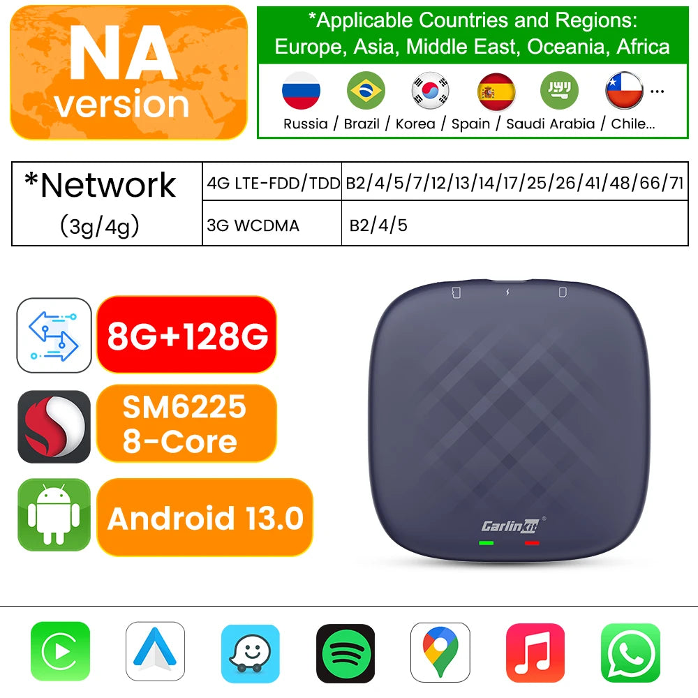 CarlinKit CarPlay Ai Box 6125 – Wireless Android Auto & CarPlay TV Box