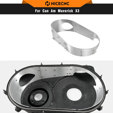 NICECNC For Can Am Maverick X3 UTV Belt Clutch Cover Guard Kit For canam Maverick R 900 Max Turbo 2017-2021 Aluminum Accessories