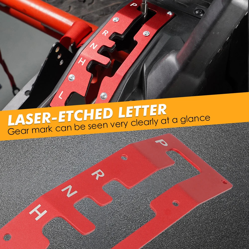 Aluminum Shifter Gate Panel for Can-Am Maverick X3