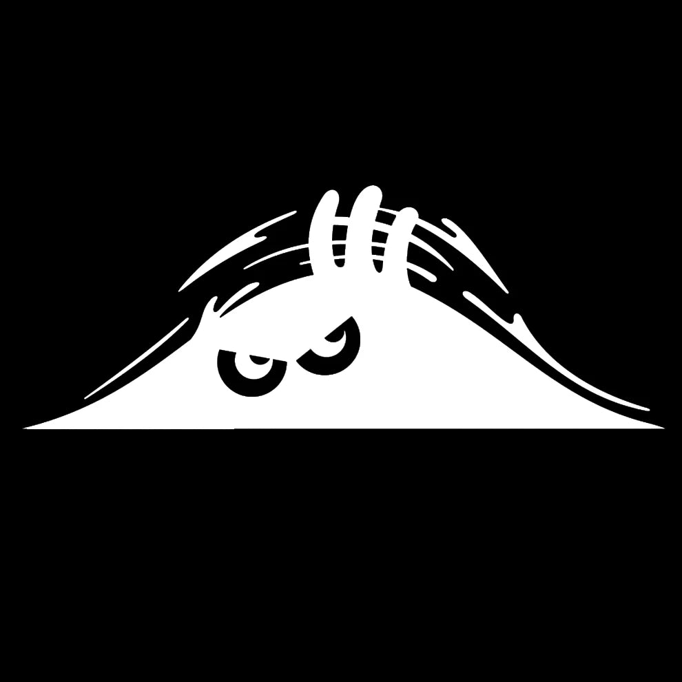3D Sand Monster Peeking Car Sticker – Waterproof Decal