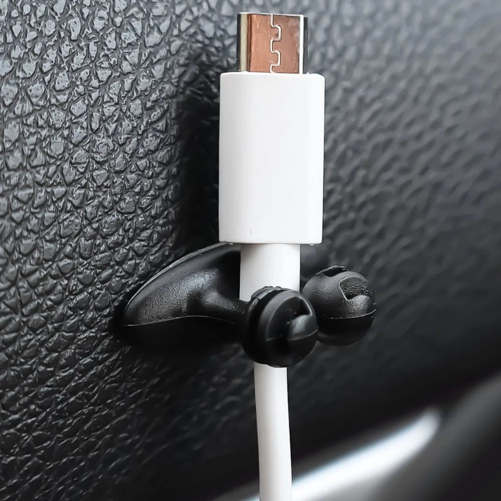 Car Dashboard Cable Clip Organizer – Charger Cord Holder