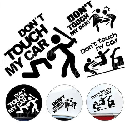 "Don't Touch My Car" Reflective Sticker Decal