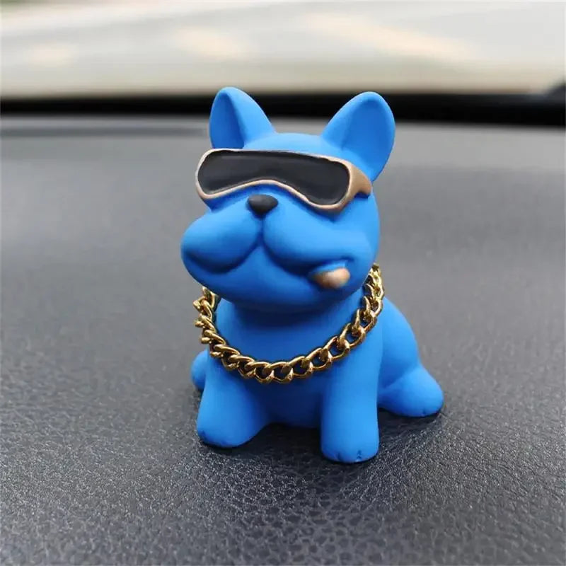 Bulldog Resin Car Dashboard Ornament
