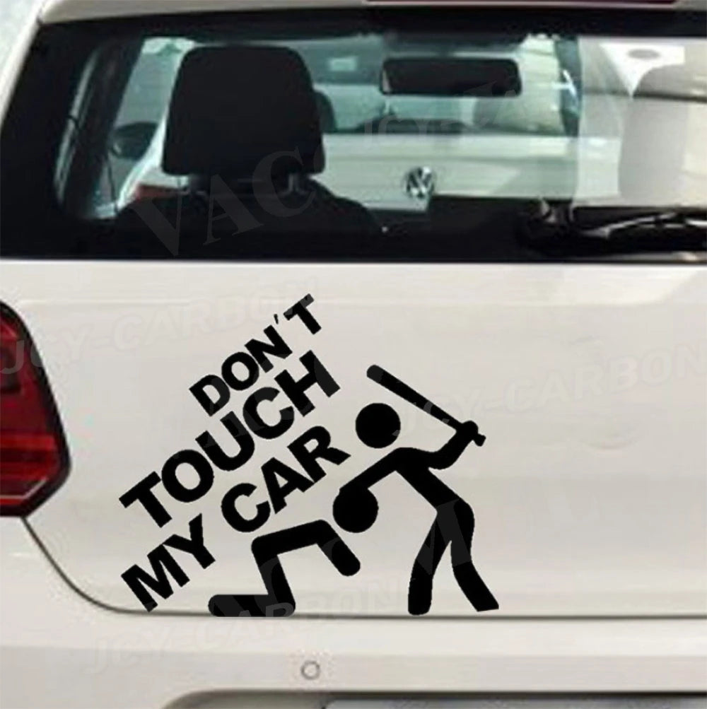 "Don't Touch My Car" Reflective Sticker Decal