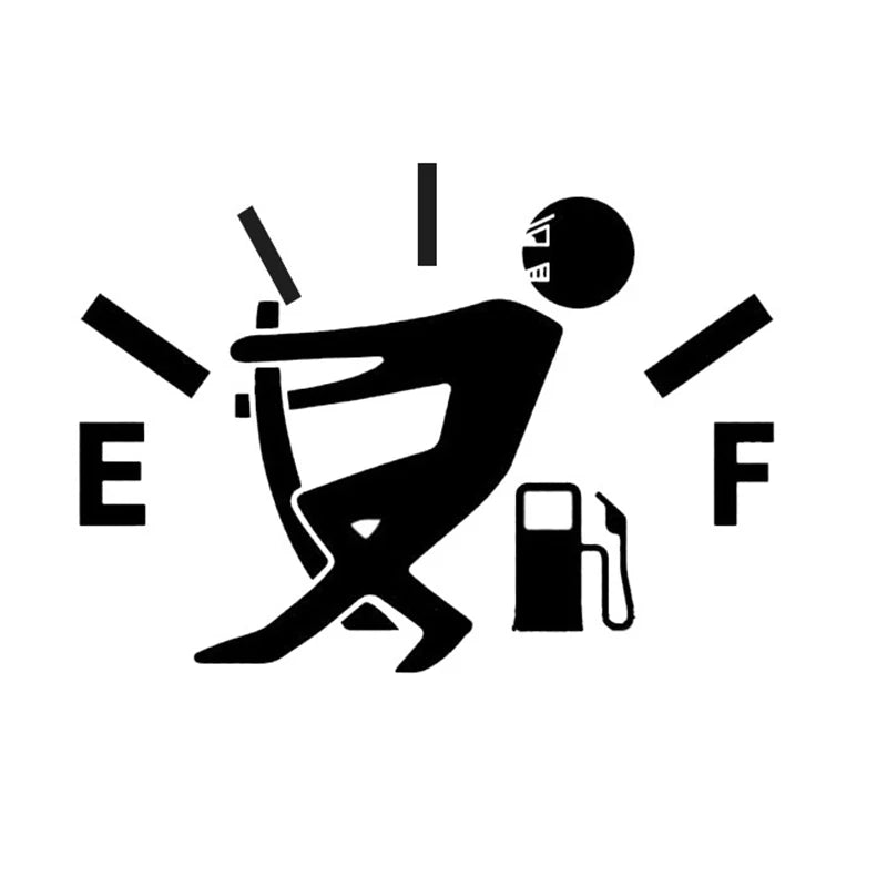 Funny Fuel Gauge Vinyl Decal Sticker for Car
