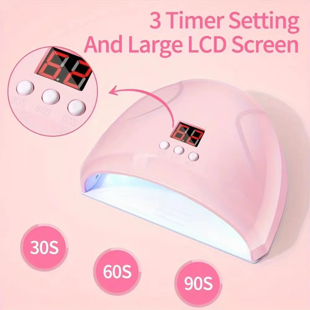 LINMANDA Electric Nail Drill & UV Lamp Starter Kit