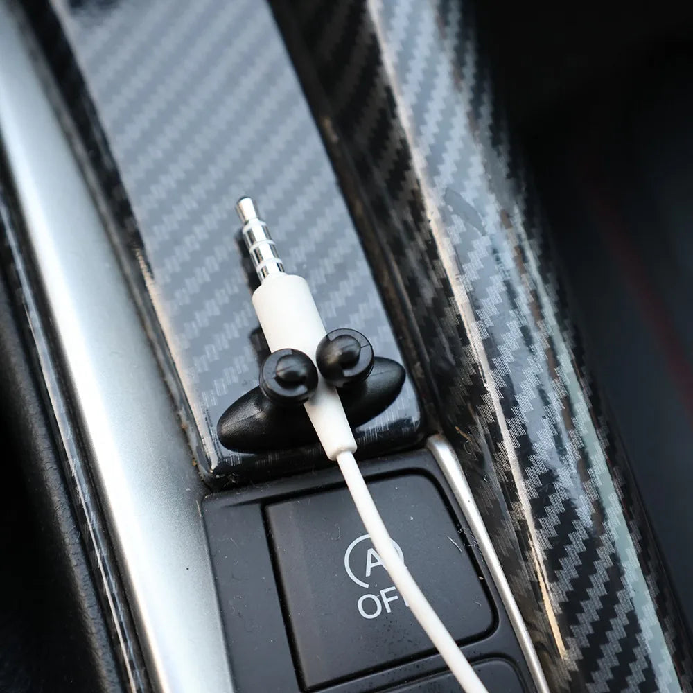 Car Dashboard Cable Clip Organizer – Charger Cord Holder
