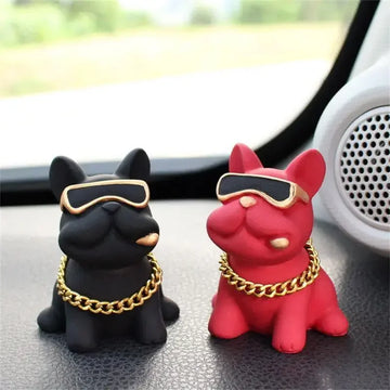 Bulldog Resin Car Dashboard Ornament