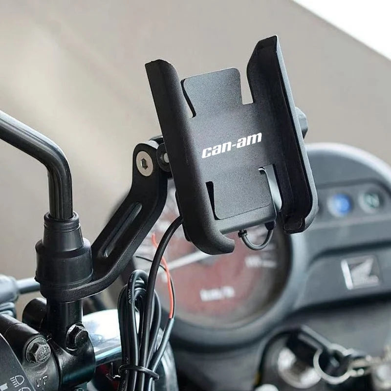 Motorcycle Phone Shock Absorbing Navigation For Can Am Canam Can-Am Maverick X3 Ryker 900 Renegade 800 Spyder F3 Outlander 1000