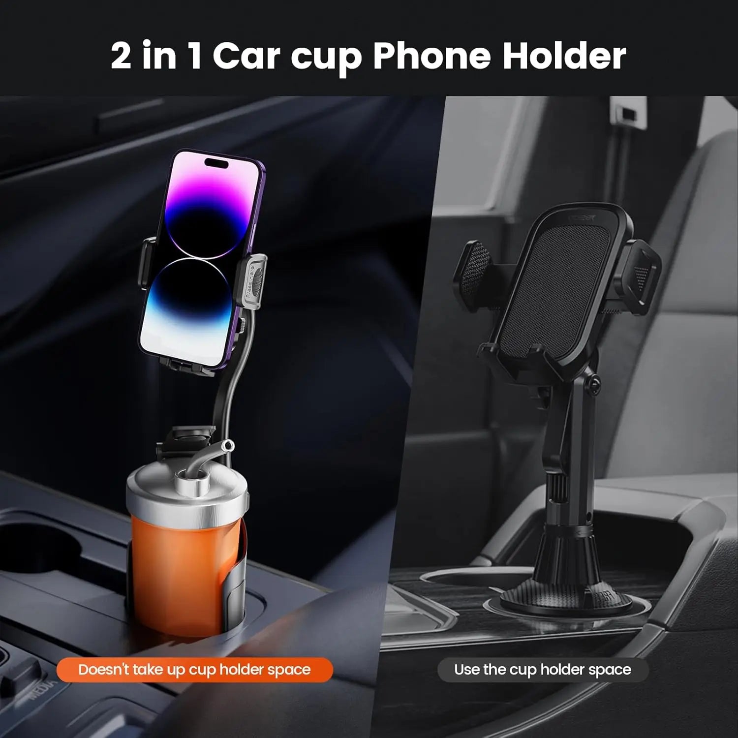 Adjustable Cup Holder Phone Mount for Car