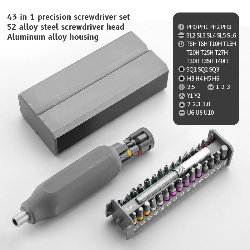 Precision Screwdriver Set 8 32 43 46 in 1 Torx Hex Phillips Magnetic Screwdriver Bit Phone Watch Laptop Mini Repair Tool Set