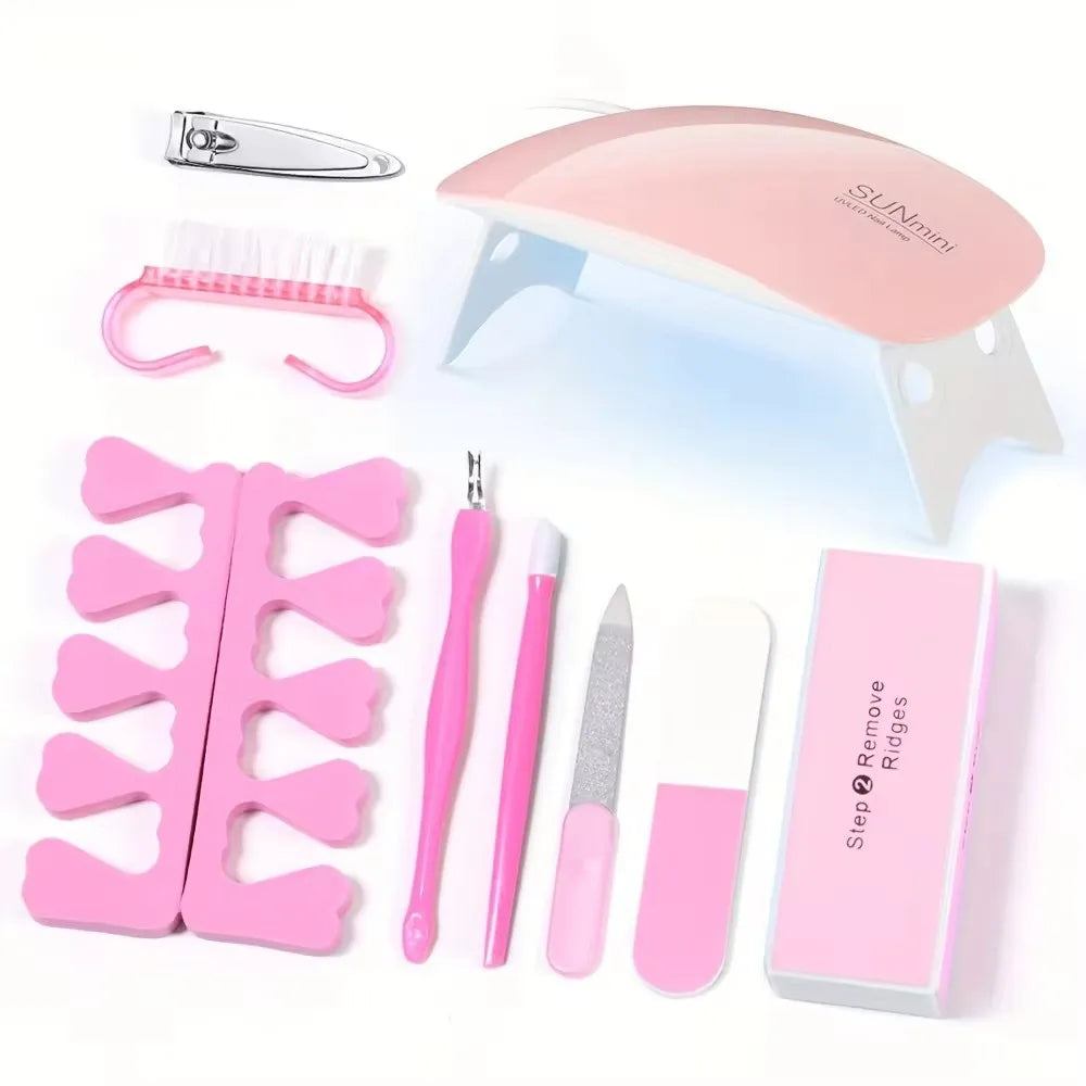 LINMANDA Electric Nail Drill & UV Lamp Starter Kit
