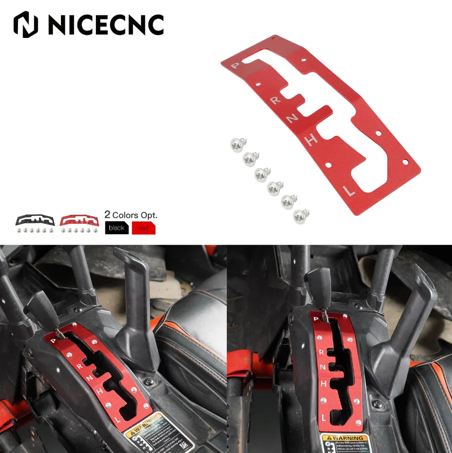 Aluminum Shifter Gate Panel for Can-Am Maverick X3