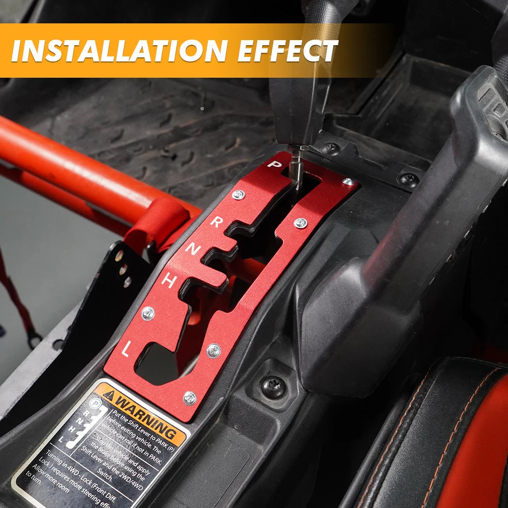 Aluminum Shifter Gate Panel for Can-Am Maverick X3