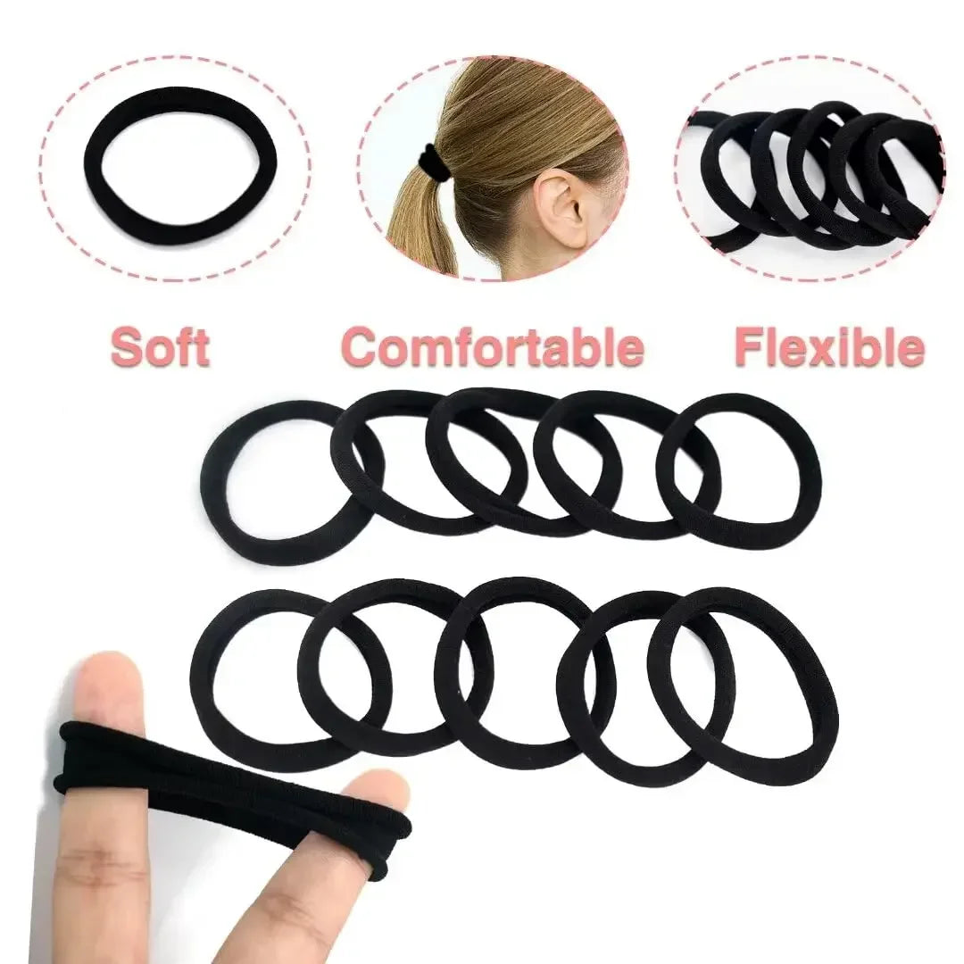 Nylon Hair Ties & Ponytail Holders – Multi-Pack