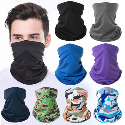 Ice Silk Sun Protection Face Mask – Motorcycle Neck Gaiter