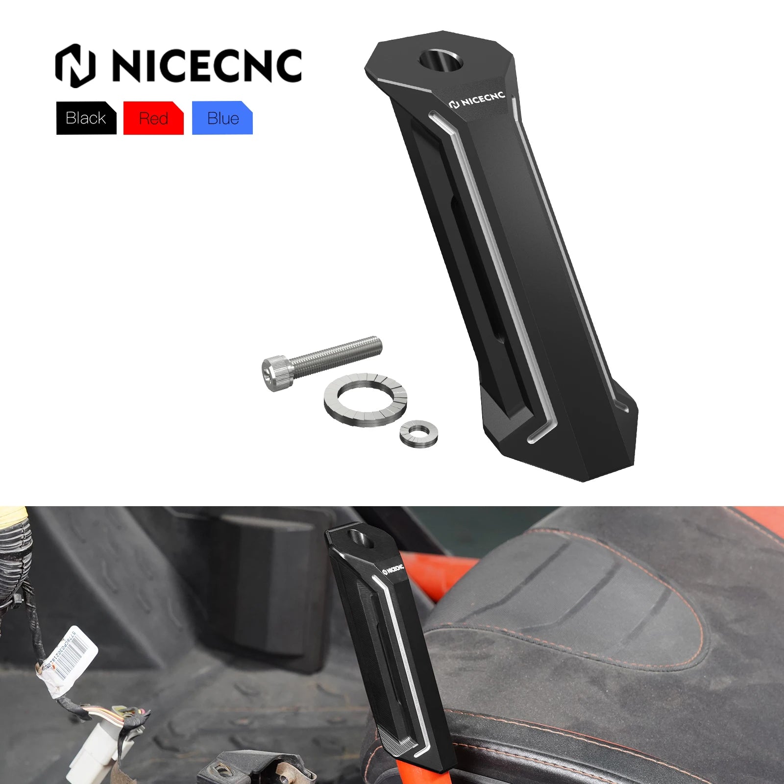 For Can Am Maverick X3 Passenger Grab Handle 2017-2022 4x4 R R MAX Turbo Anodization Aluminum UTV Accessories Blue Red Black