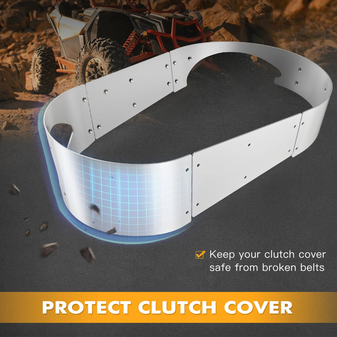 NICECNC Belt Clutch Cover Guard Kit for Can-Am Maverick X3