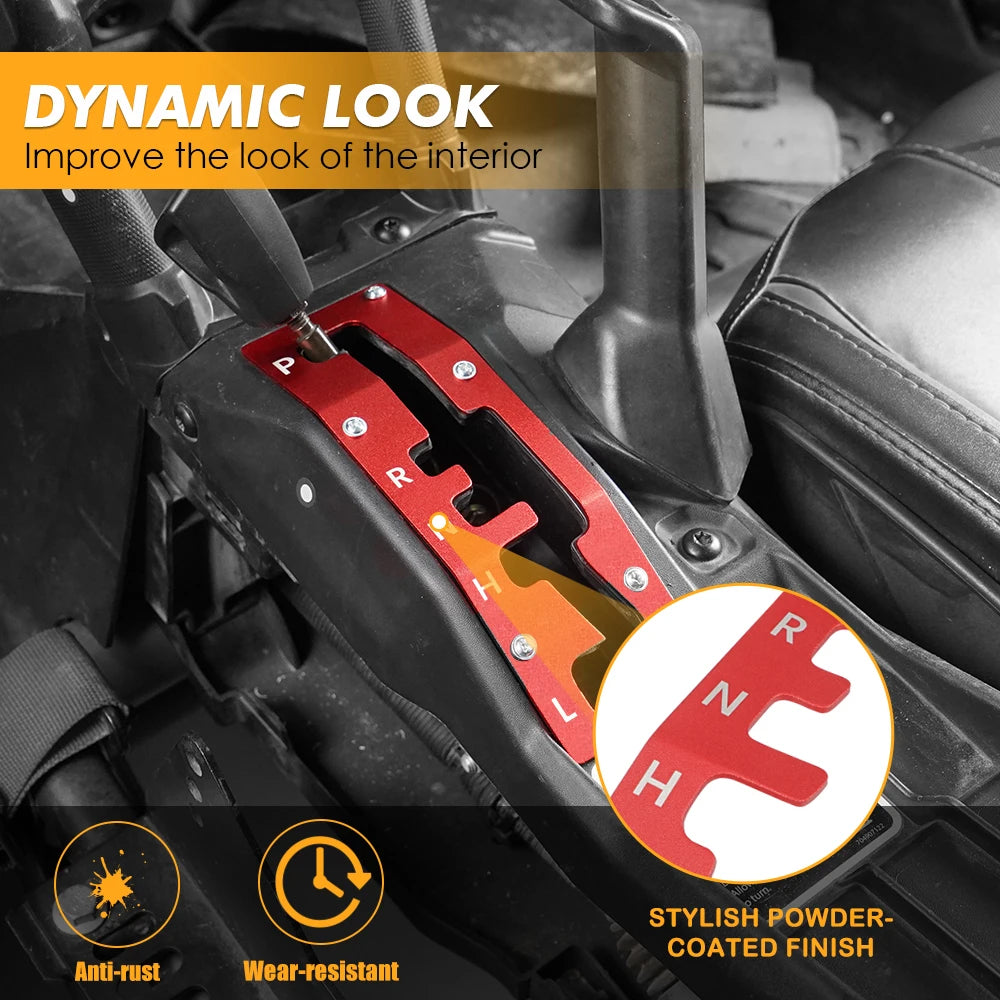 Aluminum Shifter Gate Panel for Can-Am Maverick X3