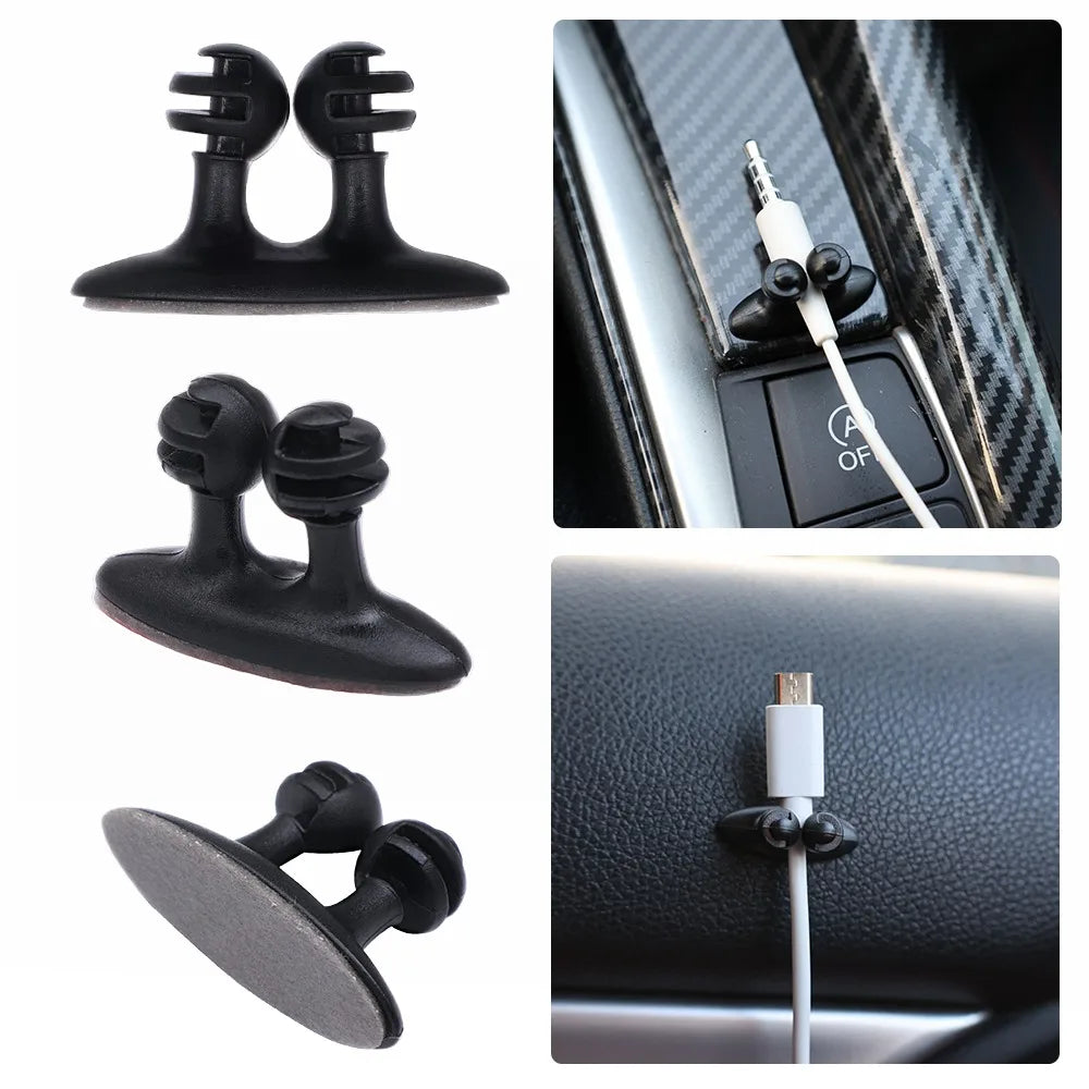 Car Dashboard Cable Clip Organizer – Charger Cord Holder
