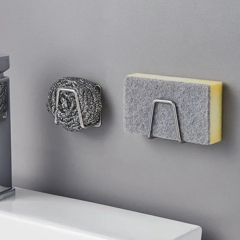 Stainless Steel Sink Sponge Holder – Self-Adhesive