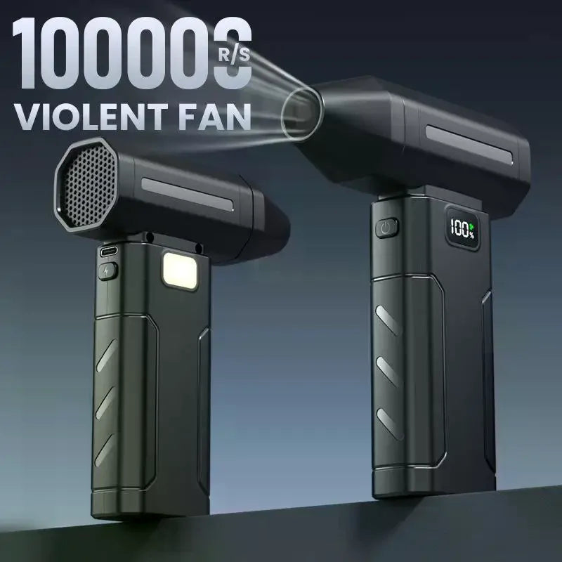 X8 Brushless Turbo Jet Fan Blower 100000RPM Powerful Electric Air Blower Vacuum Dust Cleaner Portable Dust Cleaner Violent Fan