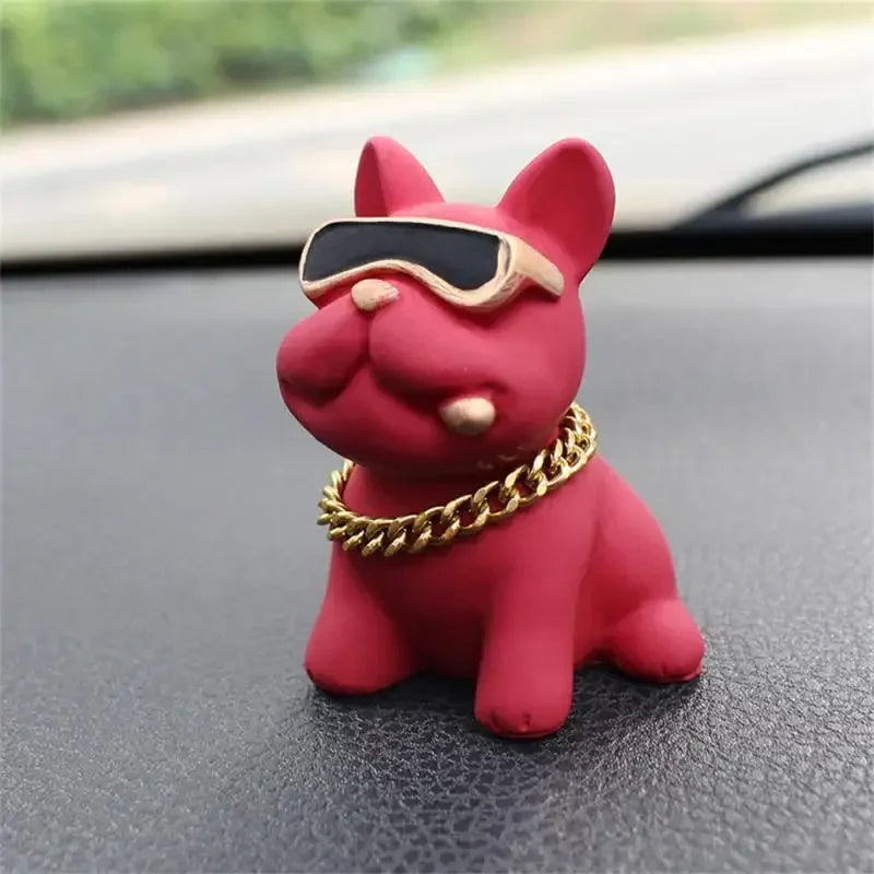 Bulldog Resin Car Dashboard Ornament