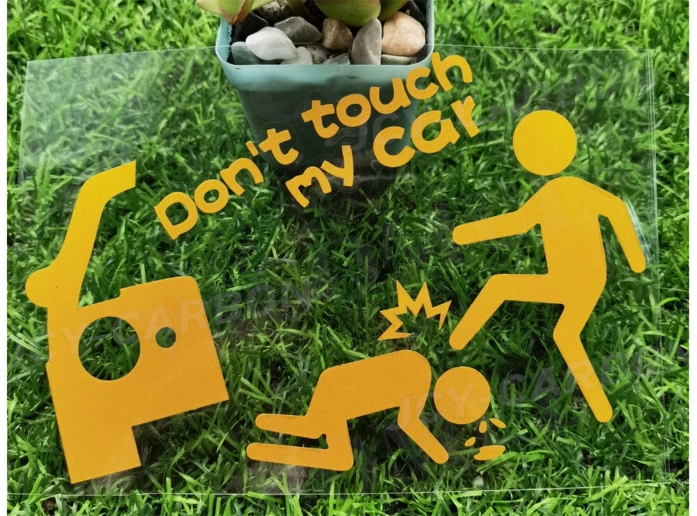 "Don't Touch My Car" Reflective Sticker Decal
