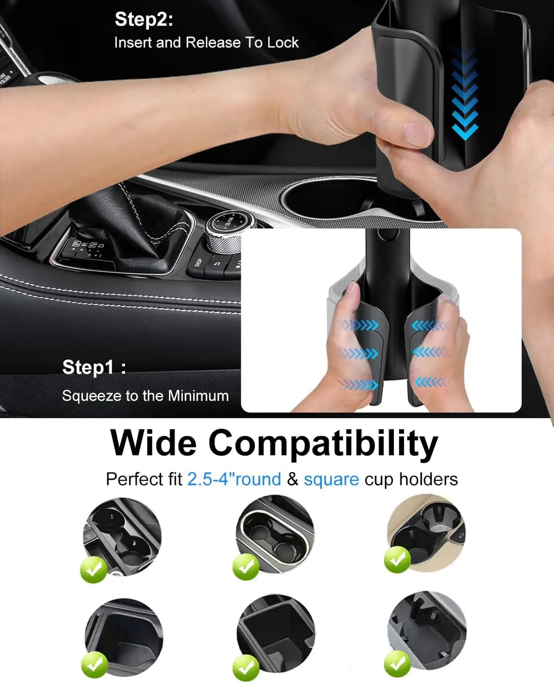 Adjustable Cup Holder Phone Mount for Car