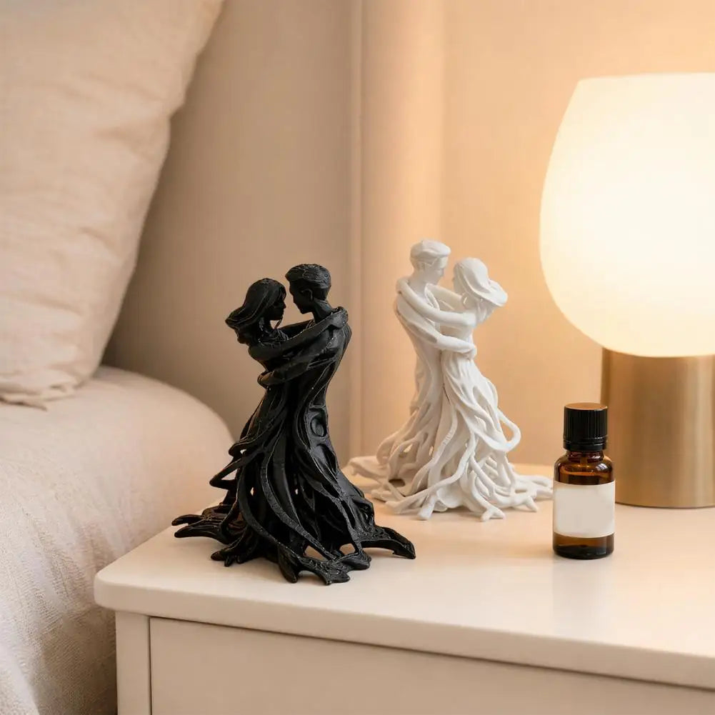 3D Printed Couple Embrace Statue – Wedding Decor